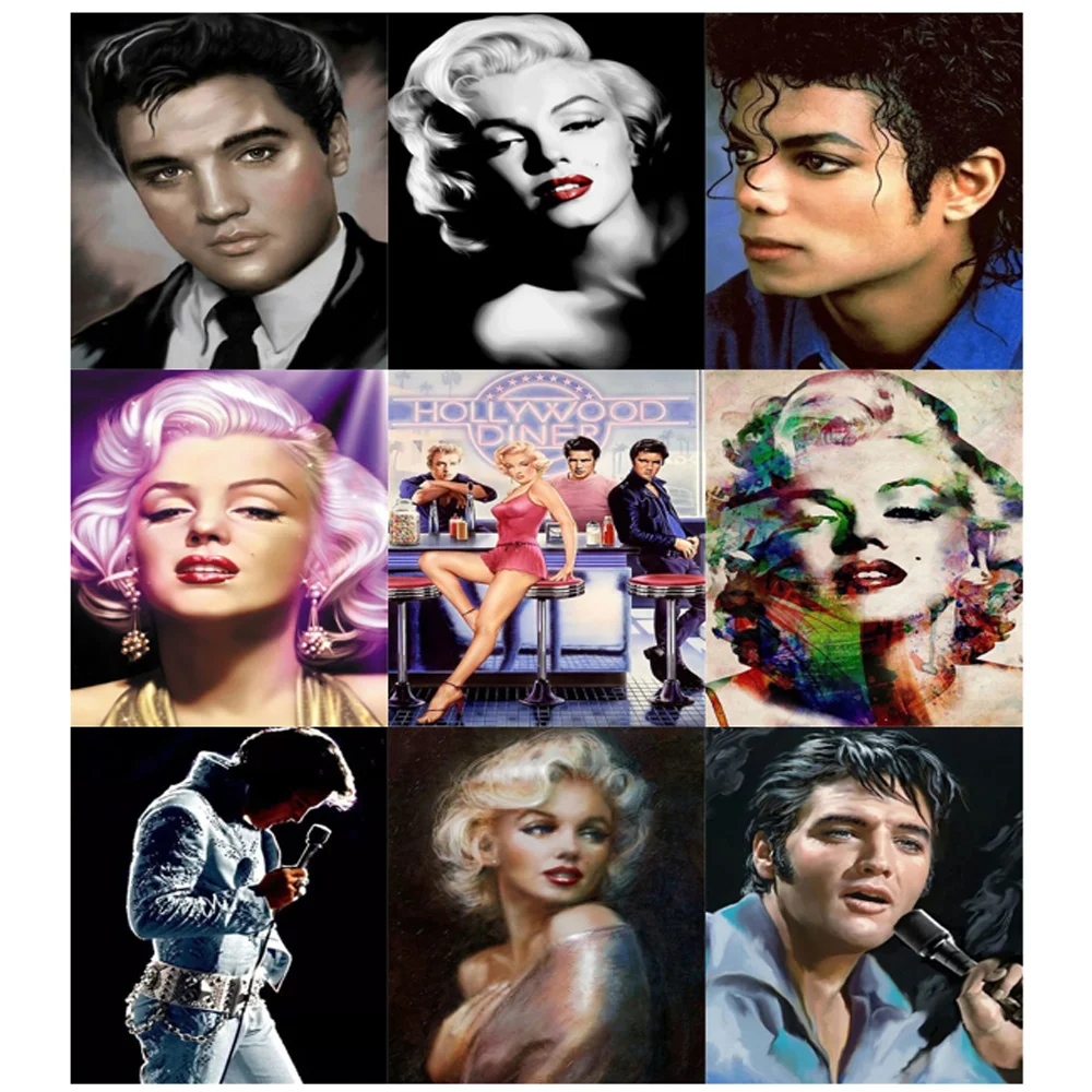 Marilyn Monroe Elvis Image DIY Diamond Painting Famous Characters Full Square/Round Diamond Embroidery Picture Of Rhinestone CY
Marilyn Monroe Elvis Image DIY Diamond Painting Famous Characters Full Square/Round Diamond Embroidery Picture Of Rhinestone CY