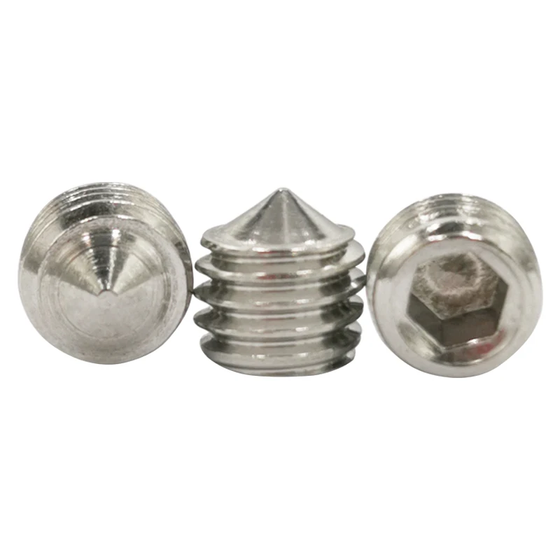 Hex Socket Set Screw M2 M2.5 M3 M4 M5 M6 M8 M10 M12 Stainless Steel Cone Point Hexagon Set Screw Grade12.9 For Hex Socket Wrench
Hex Socket Set Screw M2 M2.5 M3 M4 M5 M6 M8 M10 M12 Stainless Steel Cone Point Hexagon Set Screw Grade12.9 For Hex Socket Wrench