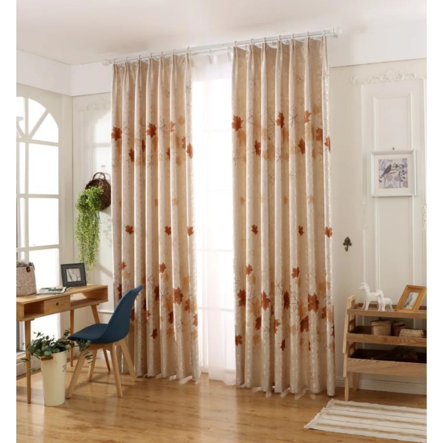 Modern Minimalist Maple Leaf Pattern Print Shade Curtains For Living Dining Room Bedroom.
Modern Minimalist Maple Leaf Pattern Print Shade Curtains For Living Dining Room Bedroom.