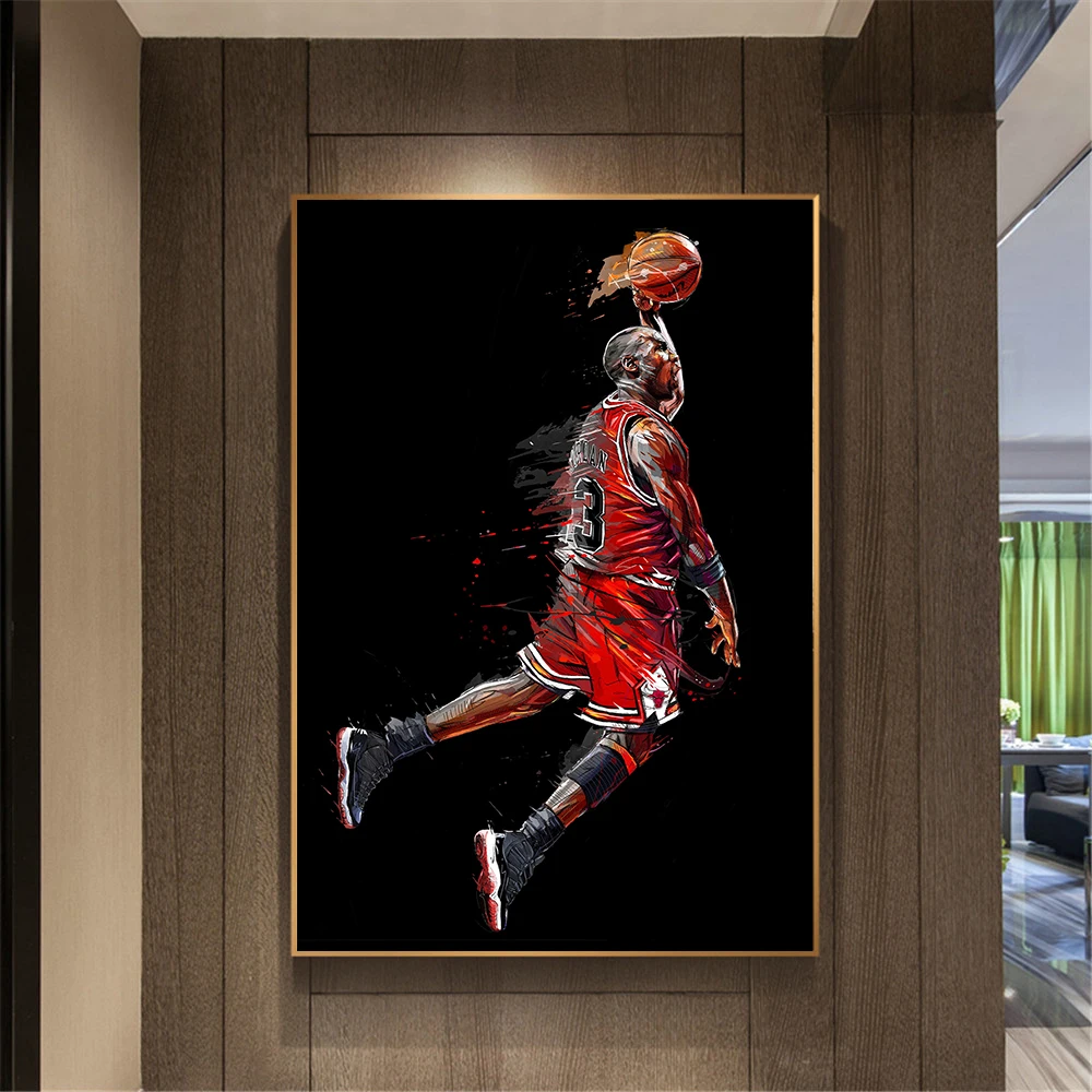Abstract Art Painting Michael Jordan Poster Fly Dunk Basketball Wall Pictures for Living Room Decoration Bedroom Sport Canvas
Abstract Art Painting Michael Jordan Poster Fly Dunk Basketball Wall Pictures for Living Room Decoration Bedroom Sport Canvas