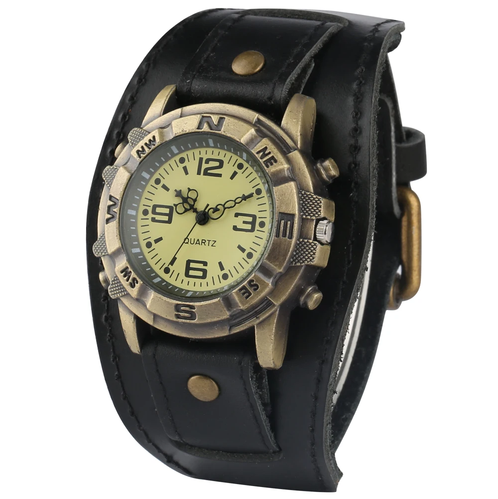 Vintage Punk Style Male Quartz Watch Casual Arabic Numerals Clock Men Watches Cowhide Band Man Timepieces Gift Relogio Masculino
Vintage Punk Style Male Quartz Watch Casual Arabic Numerals Clock Men Watches Cowhide Band Man Timepieces Gift Relogio Masculino