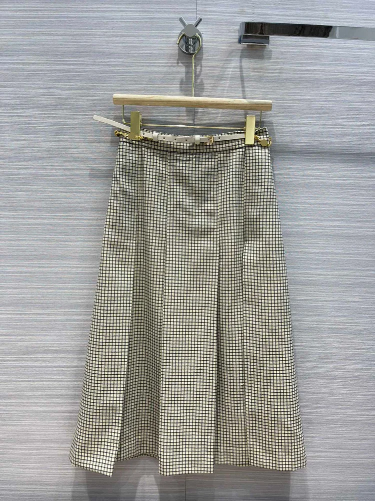 Elegant Plaid Skirts for Women Autumn 2021 New High-end Brand 3D Cut High Waist Skirts Fashion Split Hem Slim A-line Skirts Lady
Elegant Plaid Skirts for Women Autumn 2021 New High-end Brand 3D Cut High Waist Skirts Fashion Split Hem Slim A-line Skirts Lady