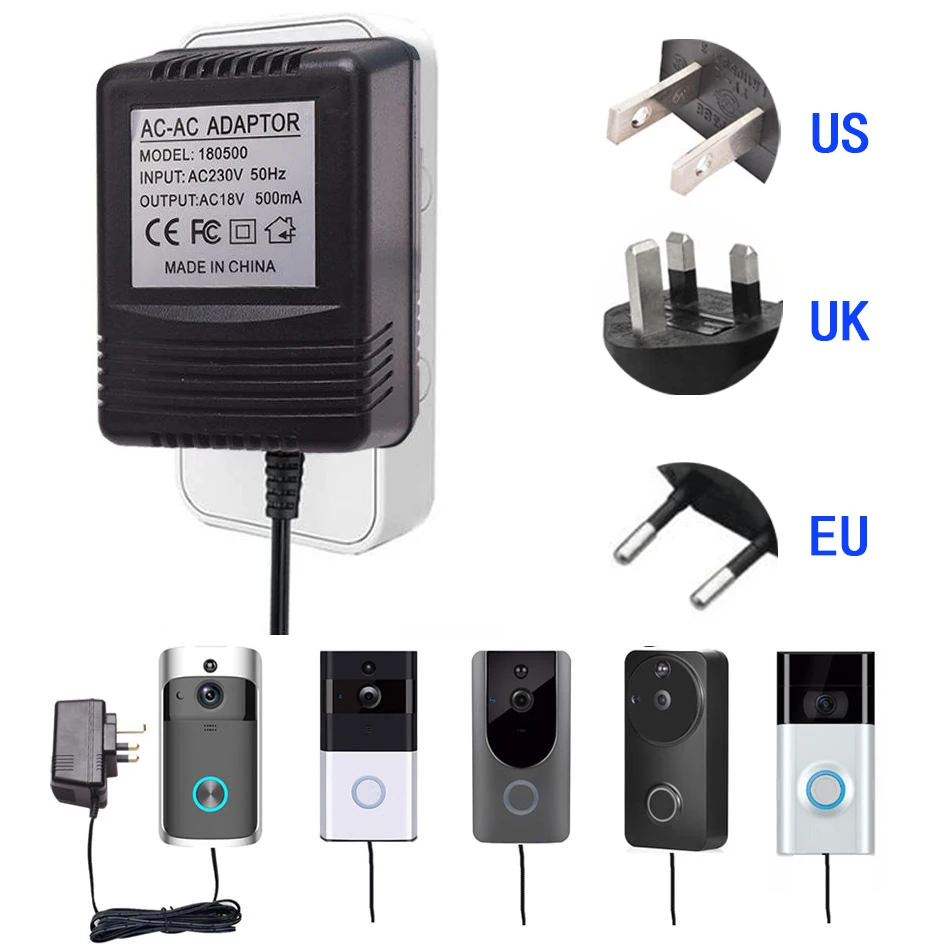 Replacement Doorbell Adapter Tool Accessory 5m Cable AC 18V 9W Charger
Replacement Doorbell Adapter Tool Accessory 5m Cable AC 18V 9W Charger