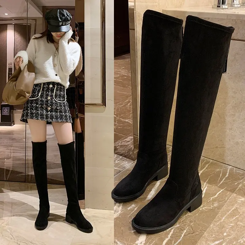 2021 Sexy Over The Knee High Women Snow Boots Women's Fashion Winter Thigh High Boots Faux Suede Slim Boots Shoes Woman Boots
2021 Sexy Over The Knee High Women Snow Boots Women's Fashion Winter Thigh High Boots Faux Suede Slim Boots Shoes Woman Boots