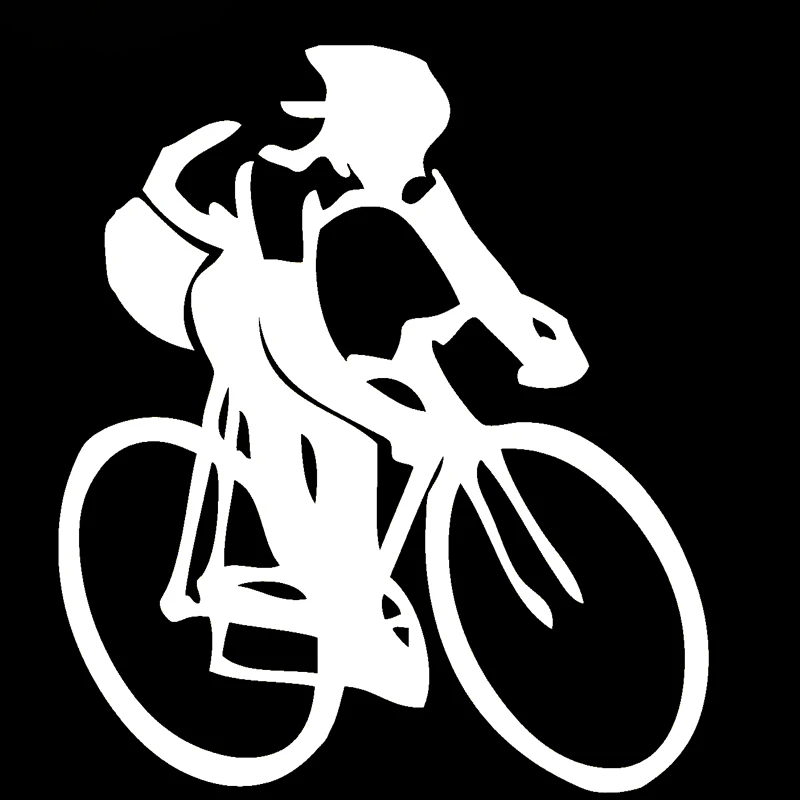 Велосипедная наклейка Виниловая на окно или бампер дорожного велосипеда