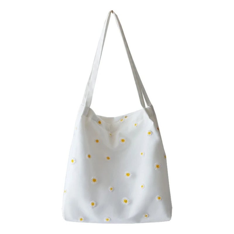 50LD Fashion Shoulder Bags for Women's Female Shopper Bag Handbag Cute Embroidery Bag with Daisies Small Canvas Tote
50LD Fashion Shoulder Bags for Women's Female Shopper Bag Handbag Cute Embroidery Bag with Daisies Small Canvas Tote