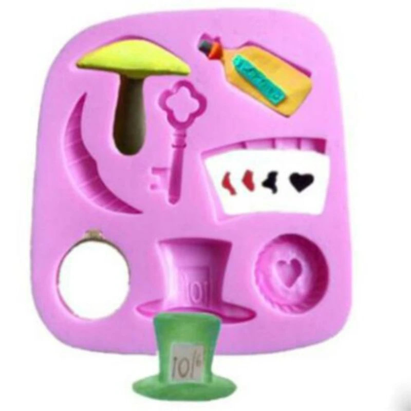 Fondant Cake Silicone Molds Alice In Wonderland Cupcake Sugarcraft Mould Chocolate Stenci Cozinha Bico Russo Baking Tools
Fondant Cake Silicone Molds Alice In Wonderland Cupcake Sugarcraft Mould Chocolate Stenci Cozinha Bico Russo Baking Tools