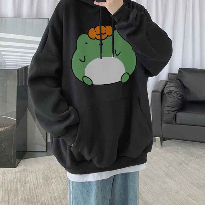 Fashion Men Hoodies Kawaii Frog Face Print Winter Fashion Unisex Couple Pullover Streetwear Sweatshirts Male Loose High Quality
Fashion Men Hoodies Kawaii Frog Face Print Winter Fashion Unisex Couple Pullover Streetwear Sweatshirts Male Loose High Quality