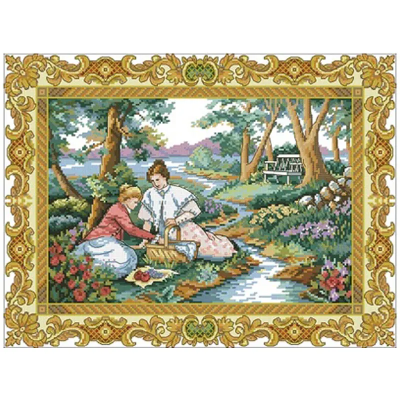 Calm picnic patterns Counted Cross Stitch 11CT 14CT 18CT DIY Chinese Cross Stitch Kits Embroidery Needlework Sets
Calm picnic patterns Counted Cross Stitch 11CT 14CT 18CT DIY Chinese Cross Stitch Kits Embroidery Needlework Sets