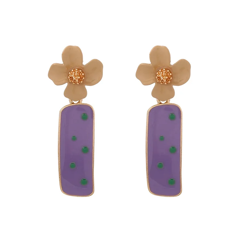 2020 Sweet Cute Enamel Dot Square Drop Earrings for Women Flower Dangle Statement Earring Gift Pendiente Brincos
2020 Sweet Cute Enamel Dot Square Drop Earrings for Women Flower Dangle Statement Earring Gift Pendiente Brincos