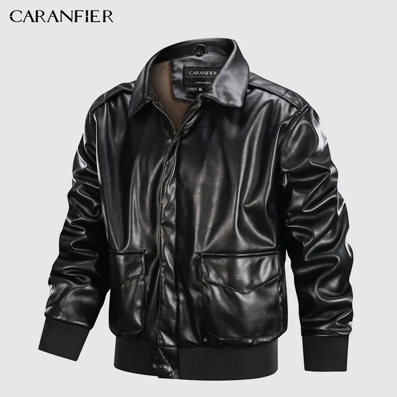 CARANFIER Mens Leather Jacket Fur Coat Men Winter Biker Jackets Thicken Turn-down Collar Outerwear Classic EU SIZE DropShipping
CARANFIER Mens Leather Jacket Fur Coat Men Winter Biker Jackets Thicken Turn-down Collar Outerwear Classic EU SIZE DropShipping