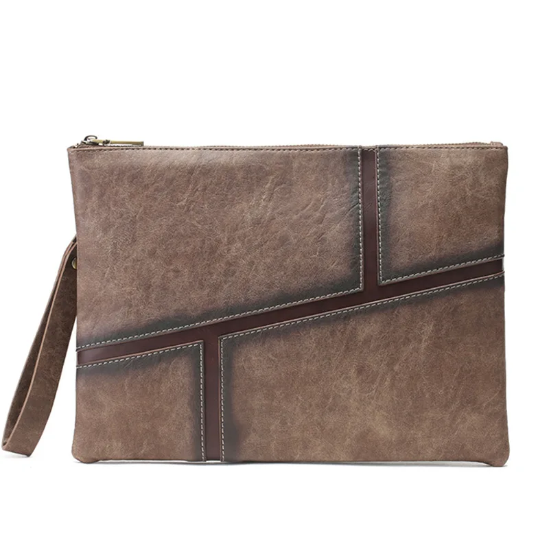 Fashion Cluth Bag for Men Leather Handbags and Purses Men's Shouler Messenger Bags Vintage Envelope Bag Zipper Cluthes Purse Man
Fashion Cluth Bag for Men Leather Handbags and Purses Men's Shouler Messenger Bags Vintage Envelope Bag Zipper Cluthes Purse Man