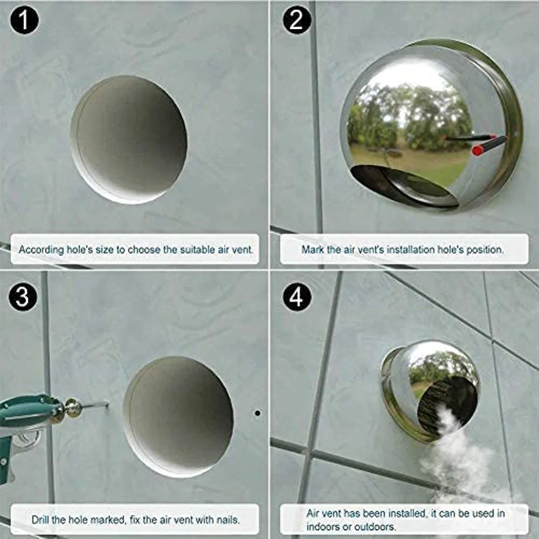1*Stainless Steel Round Brushed Bull Nosed External Extractor Wall Vent Outlet Round Air Vent Grille
1*Stainless Steel Round Brushed Bull Nosed External Extractor Wall Vent Outlet Round Air Vent Grille