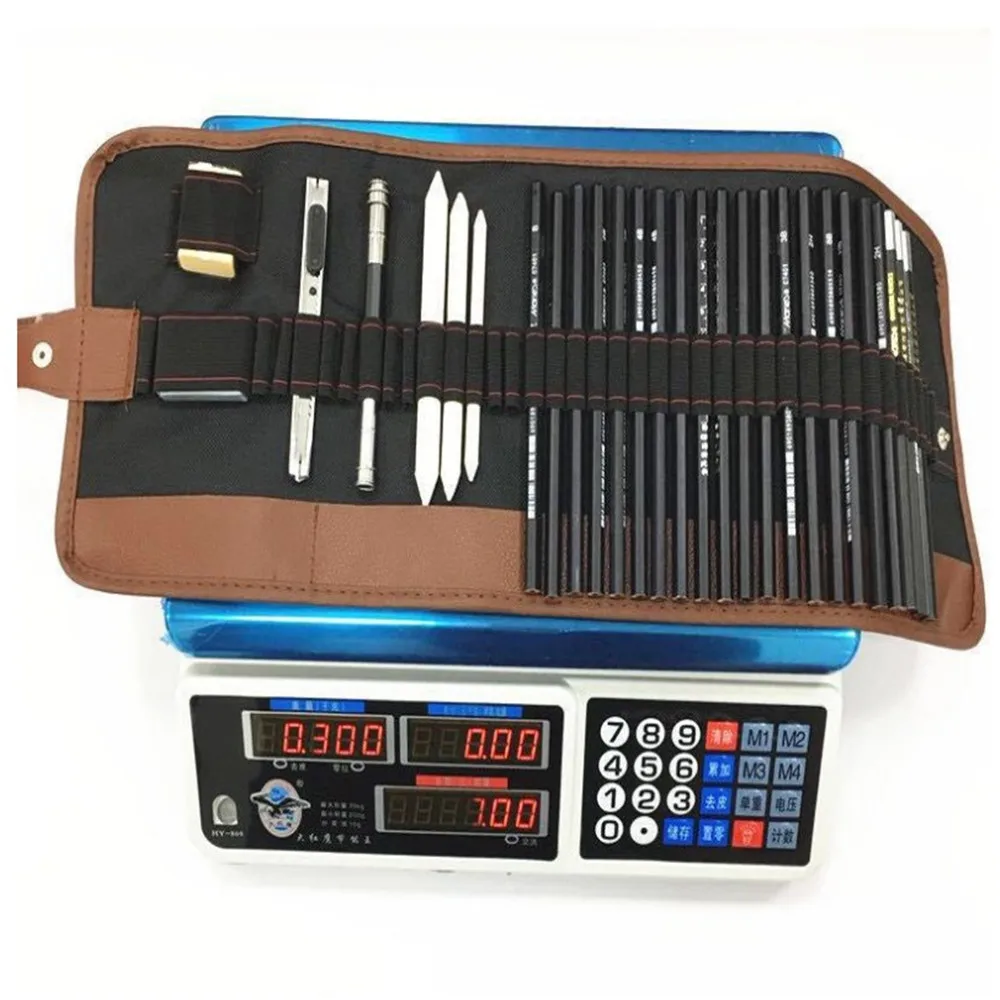 30pcs Professional Sketch Pencil Set Drawing Beginner Sketch Kit Wood Pencil Bags For Painter School Students Art Supplies
30pcs Professional Sketch Pencil Set Drawing Beginner Sketch Kit Wood Pencil Bags For Painter School Students Art Supplies