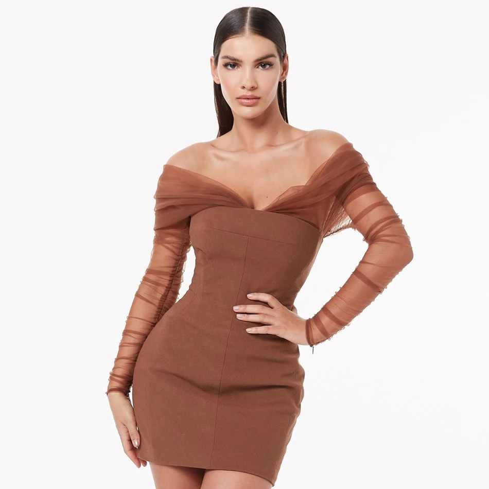 Adyce 2021 New Winter Women Fashion Off Shoulder Lace Long Sleeve Mini Dress Sexy Mesh Club Celebrity Evening Runway Party Dress
Adyce 2021 New Winter Women Fashion Off Shoulder Lace Long Sleeve Mini Dress Sexy Mesh Club Celebrity Evening Runway Party Dress