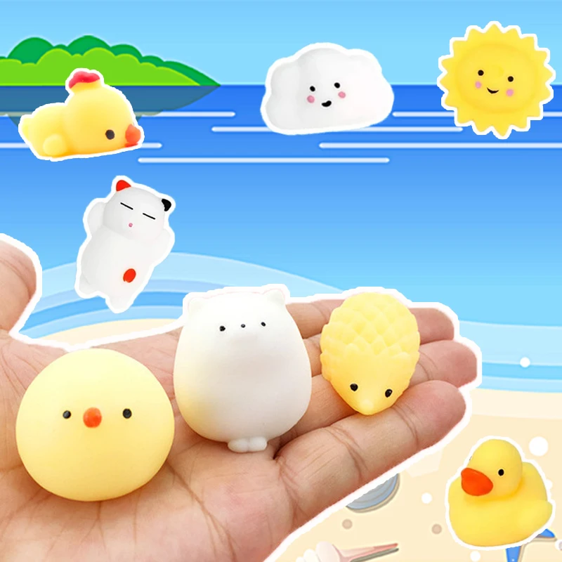 

10 шт. Squeeze Mochi Rising squishy kawaii поп ит Игрушки-фиджеты антистрессовые шары игрушки мягкое снятие стресса забавный подарок бесплатная доставка