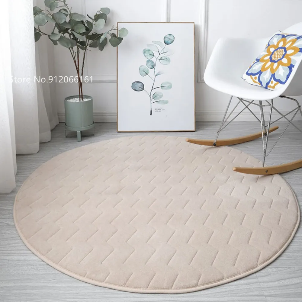 Solid Coral Velvet Floor Mat Living Room Coffee Bedroom Table Round Mat Balcony Bathroom Carpet For Children Baby Crawling Mat
Solid Coral Velvet Floor Mat Living Room Coffee Bedroom Table Round Mat Balcony Bathroom Carpet For Children Baby Crawling Mat