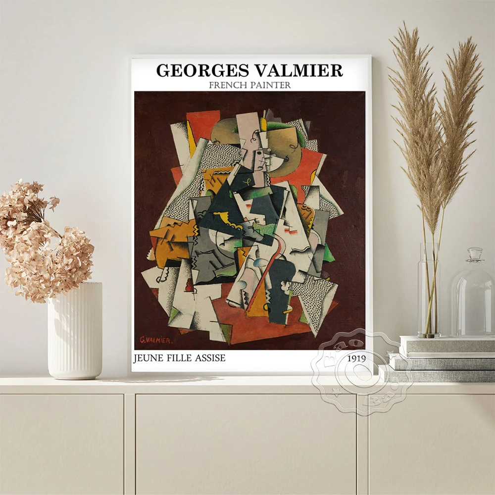 Georges Valmier Cubism Exhibition Museum Vintage Prints Poster Jeune Fille Assise Abstract Canvas Painting Wall Stickers Decor
Georges Valmier Cubism Exhibition Museum Vintage Prints Poster Jeune Fille Assise Abstract Canvas Painting Wall Stickers Decor