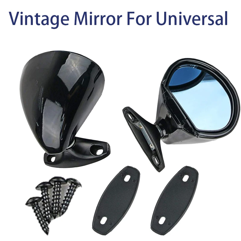 Pair Vintage Style Universal Car Classic Retro Door Wing Side Mirror Rearview Mirror Glass Cover For Audi Benz BMW VW Golf Honda
Pair Vintage Style Universal Car Classic Retro Door Wing Side Mirror Rearview Mirror Glass Cover For Audi Benz BMW VW Golf Honda