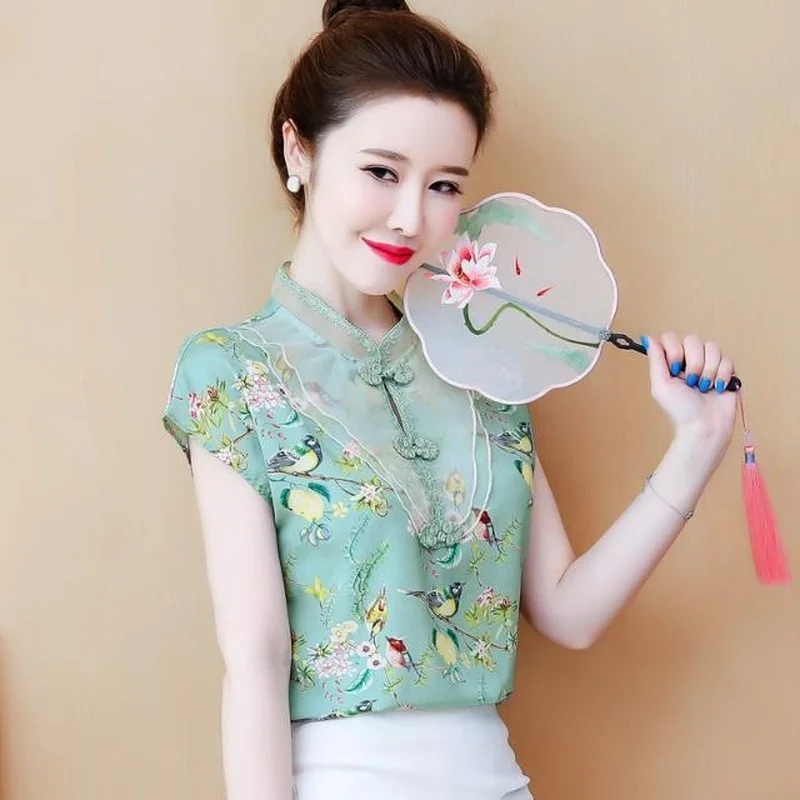 Chiffon shirt women 2021 spring and summer fashion new stand-up collar retro short-sleeved shirt temperament ethnic style shirt
Chiffon shirt women 2021 spring and summer fashion new stand-up collar retro short-sleeved shirt temperament ethnic style shirt