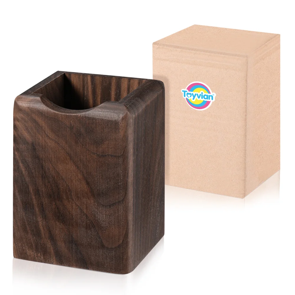 Toyvian Wooden Pen Box Multiple-Use Desk Organizer Eco Natural Wood Storage Box (Black Walnut)
Toyvian Wooden Pen Box Multiple-Use Desk Organizer Eco Natural Wood Storage Box (Black Walnut)