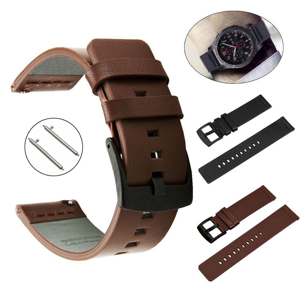 22mm Leather Watch Band Strap For Samsung Gear S3 Watch 4 Huawei Watch GT 2 46 Smartwatch Replacement Wristband Watch GT 42 46
22mm Leather Watch Band Strap For Samsung Gear S3 Watch 4 Huawei Watch GT 2 46 Smartwatch Replacement Wristband Watch GT 42 46