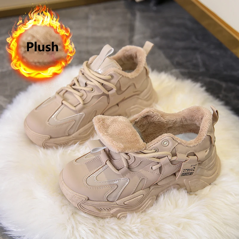 Women's Winter Sneakers 2022 Warm Fur Chunky Sneakers Woman Vulcanize Shoes Platform Women's Running Shoes Tennis Female
Women's Winter Sneakers 2022 Warm Fur Chunky Sneakers Woman Vulcanize Shoes Platform Women's Running Shoes Tennis Female