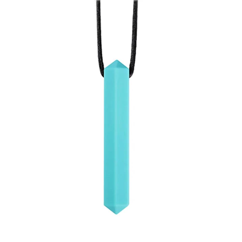 Portable Flexible Autistic Children Sensory Pendant Chewing Toy Silicone Cylinder Necklace Soft Molar Stick Baby Teether Cute
Portable Flexible Autistic Children Sensory Pendant Chewing Toy Silicone Cylinder Necklace Soft Molar Stick Baby Teether Cute
