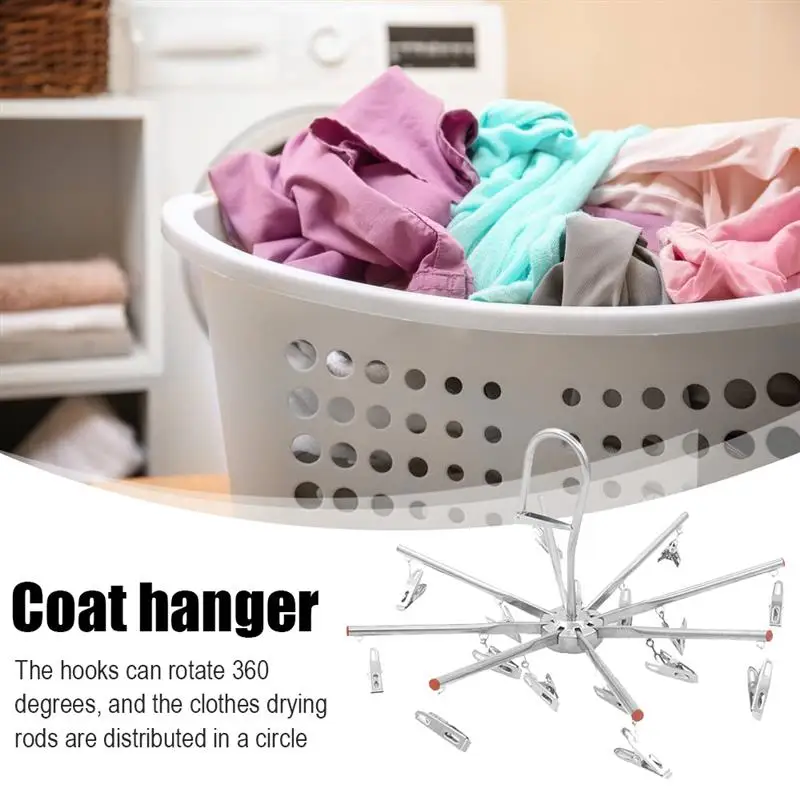 Foldable Clothespin 16 Clips Stainless Steel Underwear Sock Dryer Laundry Rack Flat Head Clothes Hanging Strong Grip Clip
Foldable Clothespin 16 Clips Stainless Steel Underwear Sock Dryer Laundry Rack Flat Head Clothes Hanging Strong Grip Clip