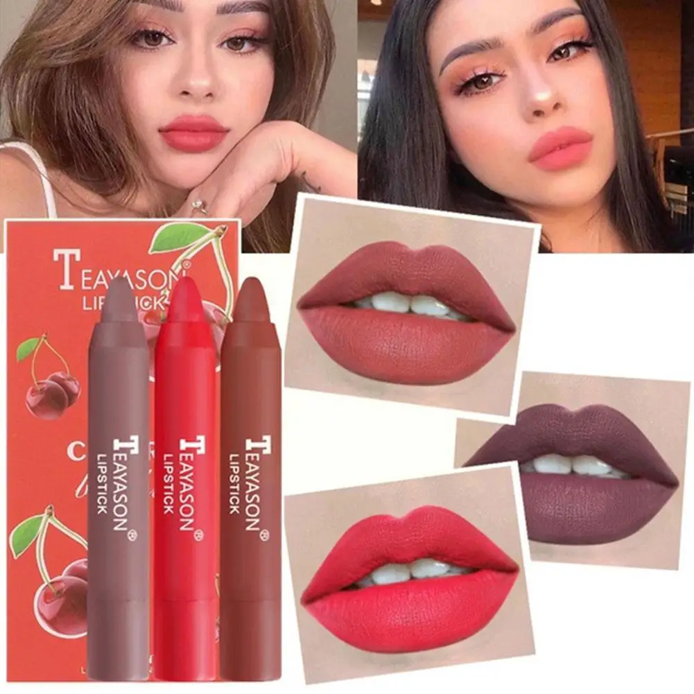 Matte Crayon Lipsticks Pencil Waterproof Long Lasting Pen Lip Stick Cosmetic Cup Non-Stick Texture Cosmetic Tint Soft Lip X4Z9
Matte Crayon Lipsticks Pencil Waterproof Long Lasting Pen Lip Stick Cosmetic Cup Non-Stick Texture Cosmetic Tint Soft Lip X4Z9