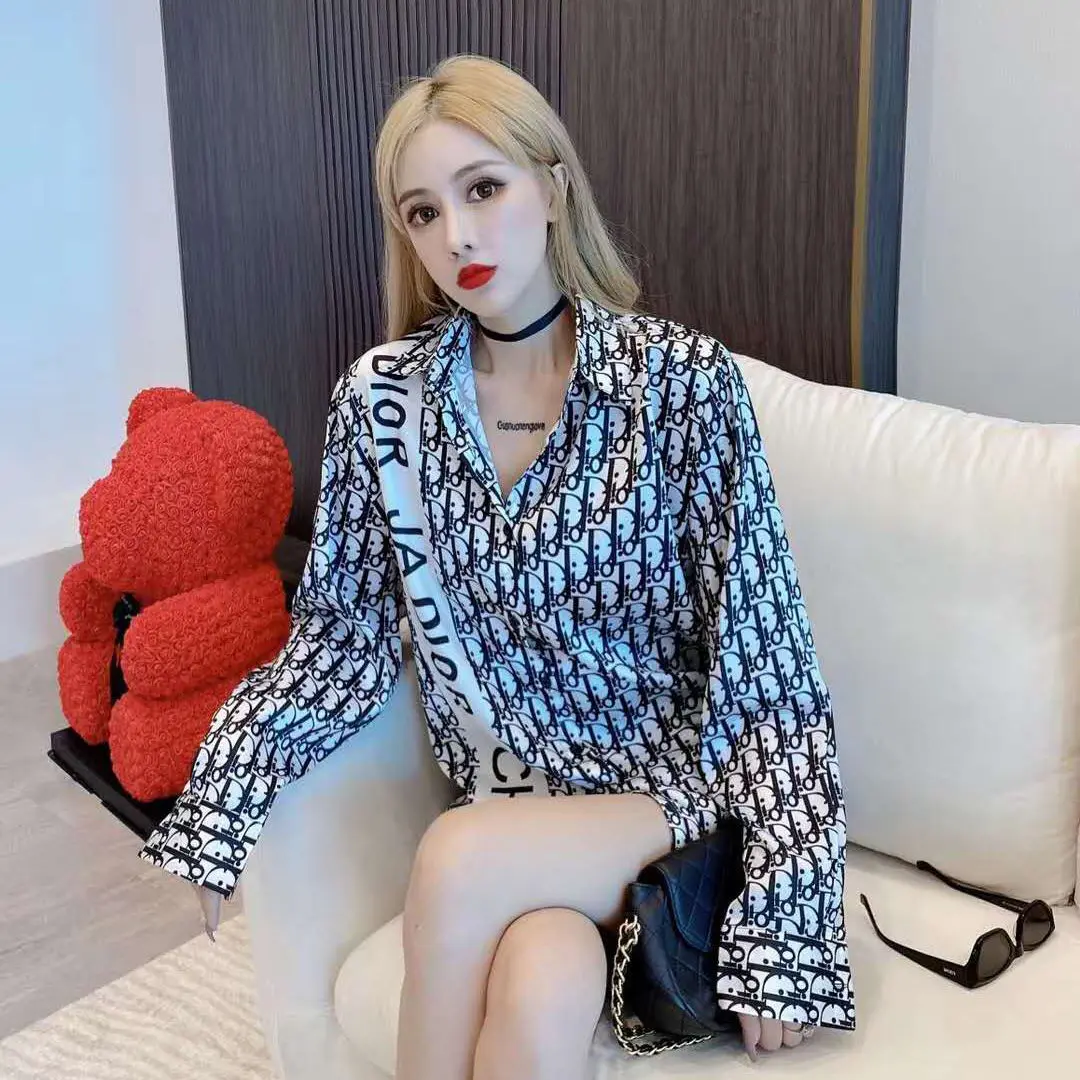 2021 autumn new long sleeve shirt Korean fashion foreign style coat letter printing ladies shirt
2021 autumn new long sleeve shirt Korean fashion foreign style coat letter printing ladies shirt
