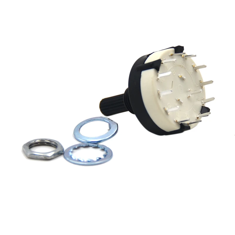 4 Pole / 3 Way Rotary Switch Solder Terminal Band Selector Rotary Switch Standard Splined Shaft
4 Pole / 3 Way Rotary Switch Solder Terminal Band Selector Rotary Switch Standard Splined Shaft