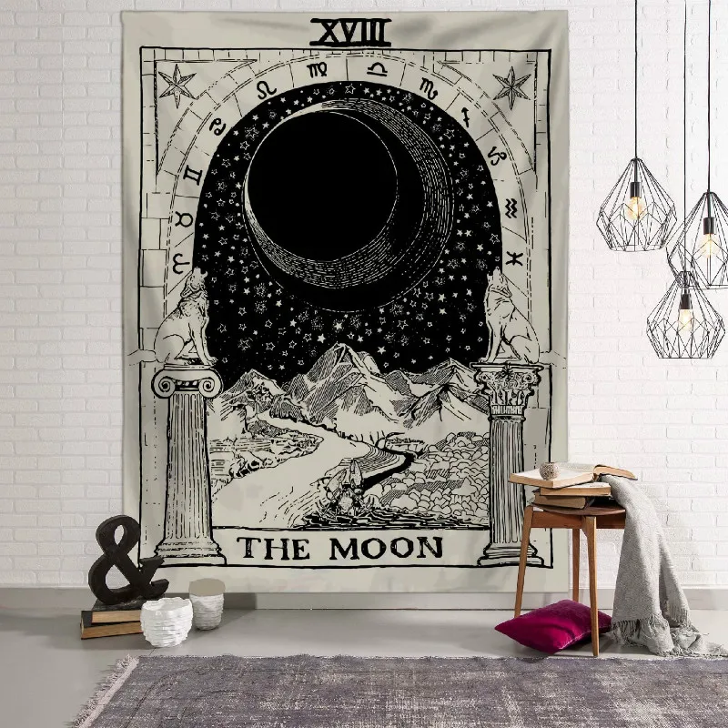 Europe Style Models Home Furnishings Retro Divination Astrology Tarot Card Tapestry Wall Decoration Cloth Blanket Beach Mat 
Europe Style Models Home Furnishings Retro Divination Astrology Tarot Card Tapestry Wall Decoration Cloth Blanket Beach Mat