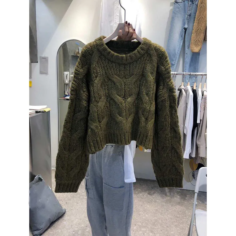 South Korea 2020 autumn and winter new lazy temperament round neck loose all-match sweater women's outer sweater
South Korea 2020 autumn and winter new lazy temperament round neck loose all-match sweater women's outer sweater