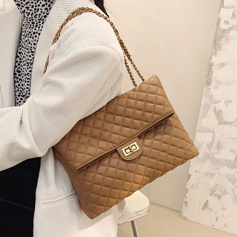 Textured rhombus big bag Ladies 2021 new trendy large-capacity winter chain shoulder bag Western fashion messenger bag
Textured rhombus big bag Ladies 2021 new trendy large-capacity winter chain shoulder bag Western fashion messenger bag