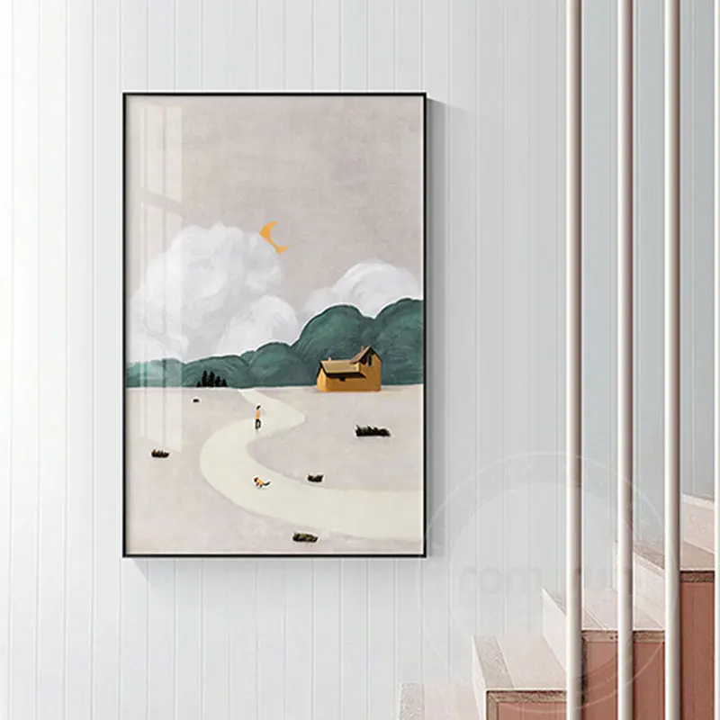 Mountains Canvas Art Poster Serene Landscape Painting Prints Nodic Wall Posters for Living Room Stairs Clouds Picture Home Decor 
Mountains Canvas Art Poster Serene Landscape Painting Prints Nodic Wall Posters for Living Room Stairs Clouds Picture Home Decor