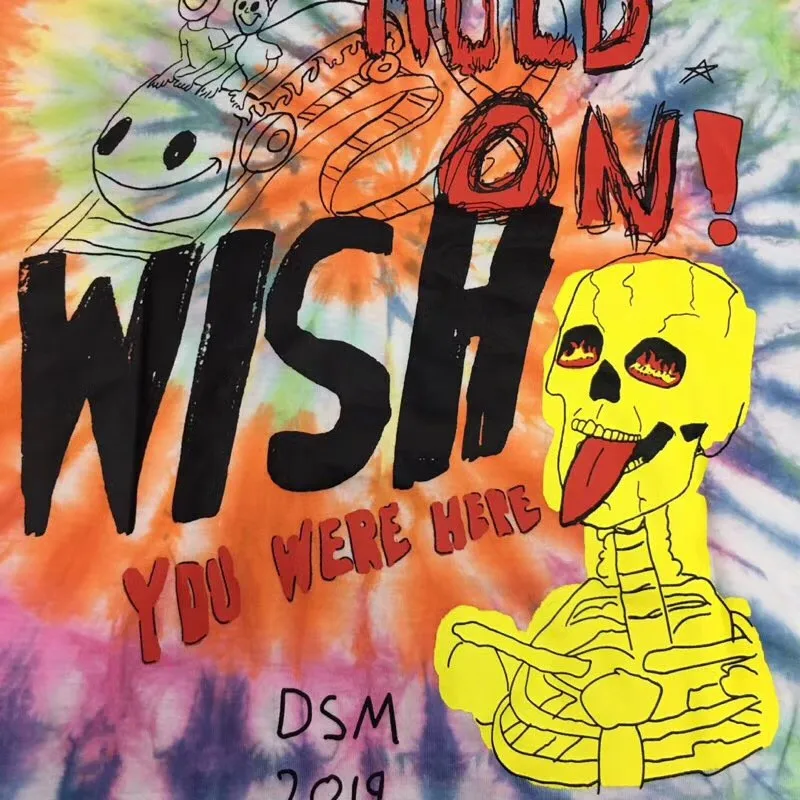 2019ss Summer Style Travis Scott Astroworld Sicko Tee T shirt Men Women Tie-dyeing Hip Hop Cotton T-shirts Top Quality
2019ss Summer Style Travis Scott Astroworld Sicko Tee T shirt Men Women Tie-dyeing Hip Hop Cotton T-shirts Top Quality