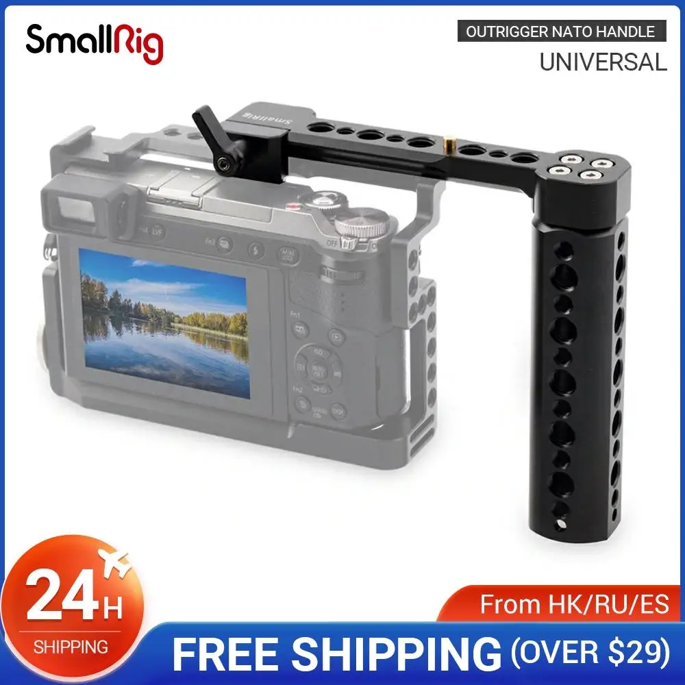 Рукоятка SmallRig Outrigger Nato с резьбовыми отверстиями 1/4 и 3/8 дюйма для универсальной клетки камеры/монитора/Magic Arm -1534
Рукоятка SmallRig Outrigger Nato с резьбовыми отверстиями 1/4 и 3/8 дюйма для универсальной клетки камеры/монитора/Magic Arm -1534