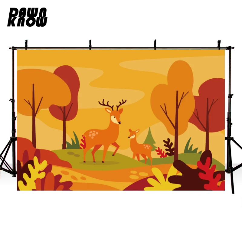 DAWNKNOW Customize Cartoon Forest Deer Autumn Photography Background Backdrop Children Party Decorate Photocall Photo Studio
DAWNKNOW Customize Cartoon Forest Deer Autumn Photography Background Backdrop Children Party Decorate Photocall Photo Studio