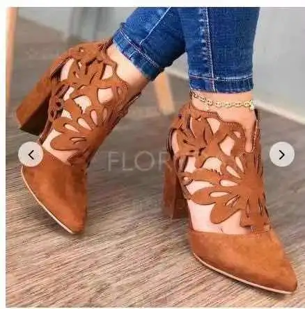 Low top sandals women's summer 2020 new hollow pointed sandals women's soft leather thick heel women's boots Roman
Low top sandals women's summer 2020 new hollow pointed sandals women's soft leather thick heel women's boots Roman