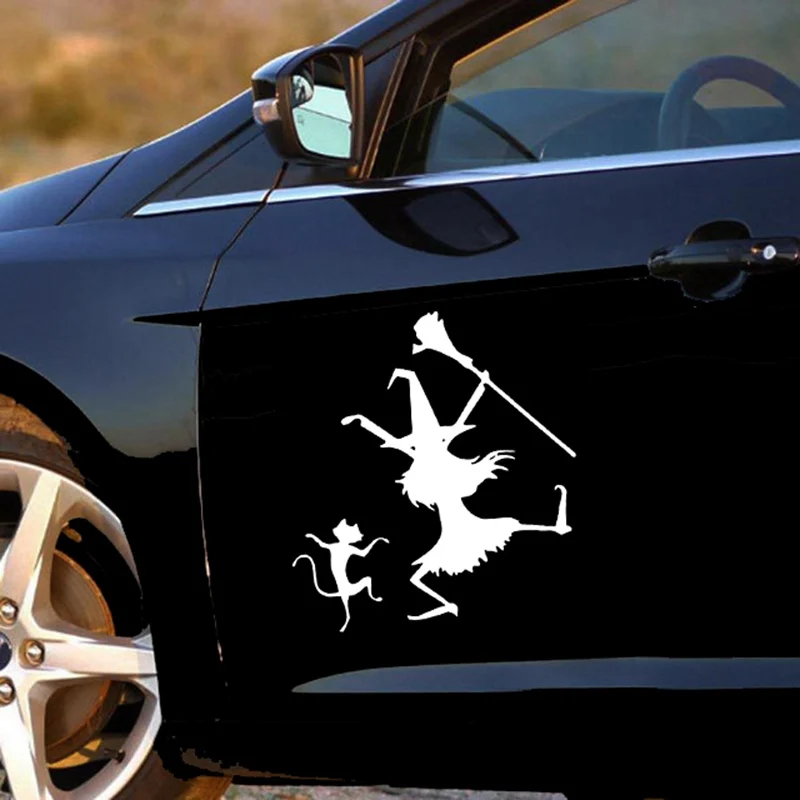 Creative Dance Witch and Cat Funny Car Decal Reflective Laser Vinyl Car Sticker Windshield Bumper Motorcycle Helmet Decal PVC
Creative Dance Witch and Cat Funny Car Decal Reflective Laser Vinyl Car Sticker Windshield Bumper Motorcycle Helmet Decal PVC
