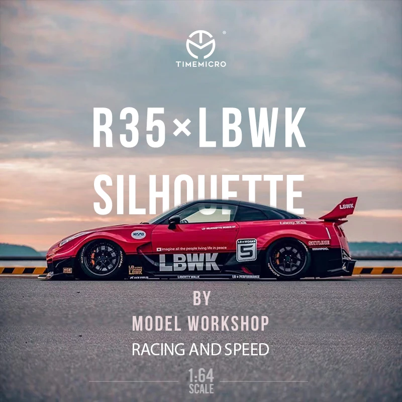 Time Micro 1:64 GTR R35 Silhouette LBWK Wide Body Alloy Diorama Car Model Collection Miniature Carros Toys
Time Micro 1:64 GTR R35 Silhouette LBWK Wide Body Alloy Diorama Car Model Collection Miniature Carros Toys