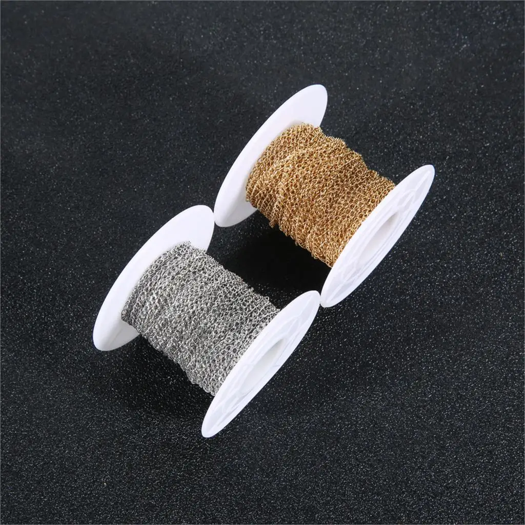 Ciseng 10yard/roll Stainless Steel Necklace Chains With Lobster Clasps Pendants Women Necklace Chain Jewelry Making Findings DIY
Ciseng 10yard/roll Stainless Steel Necklace Chains With Lobster Clasps Pendants Women Necklace Chain Jewelry Making Findings DIY