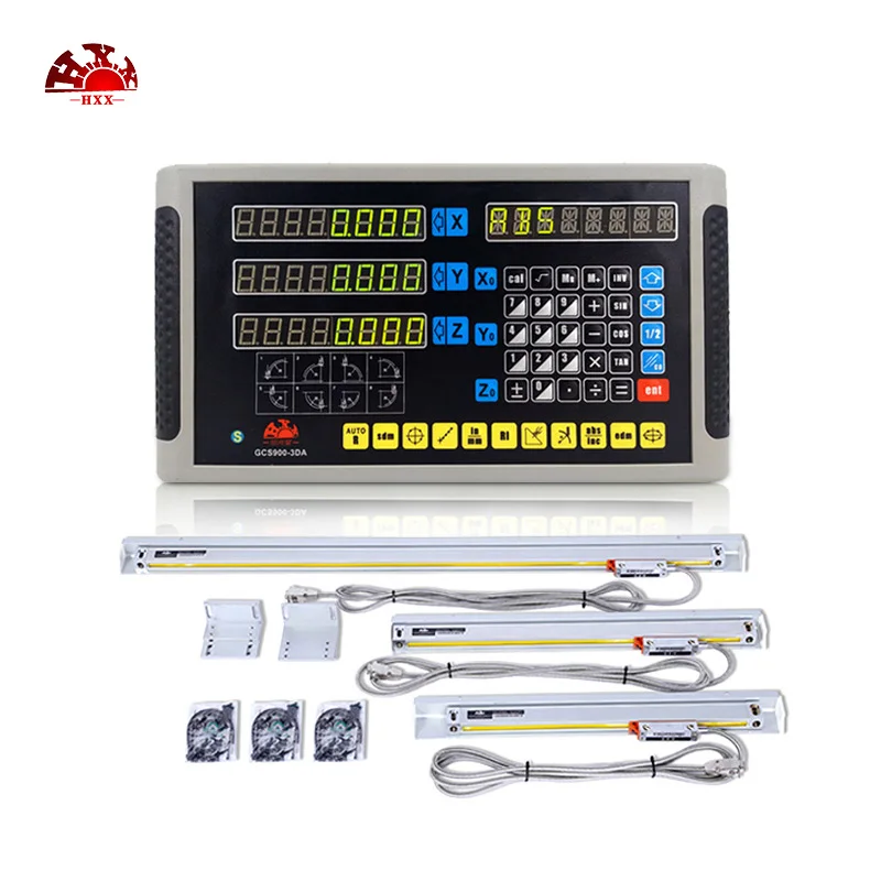 Hxx New Kit GCS900-3DA 3 Axis Digital Readout System And Three pcs 5u GCS898 50-1000mm Linear Scales/Encoder
Hxx New Kit GCS900-3DA 3 Axis Digital Readout System And Three pcs 5u GCS898 50-1000mm Linear Scales/Encoder