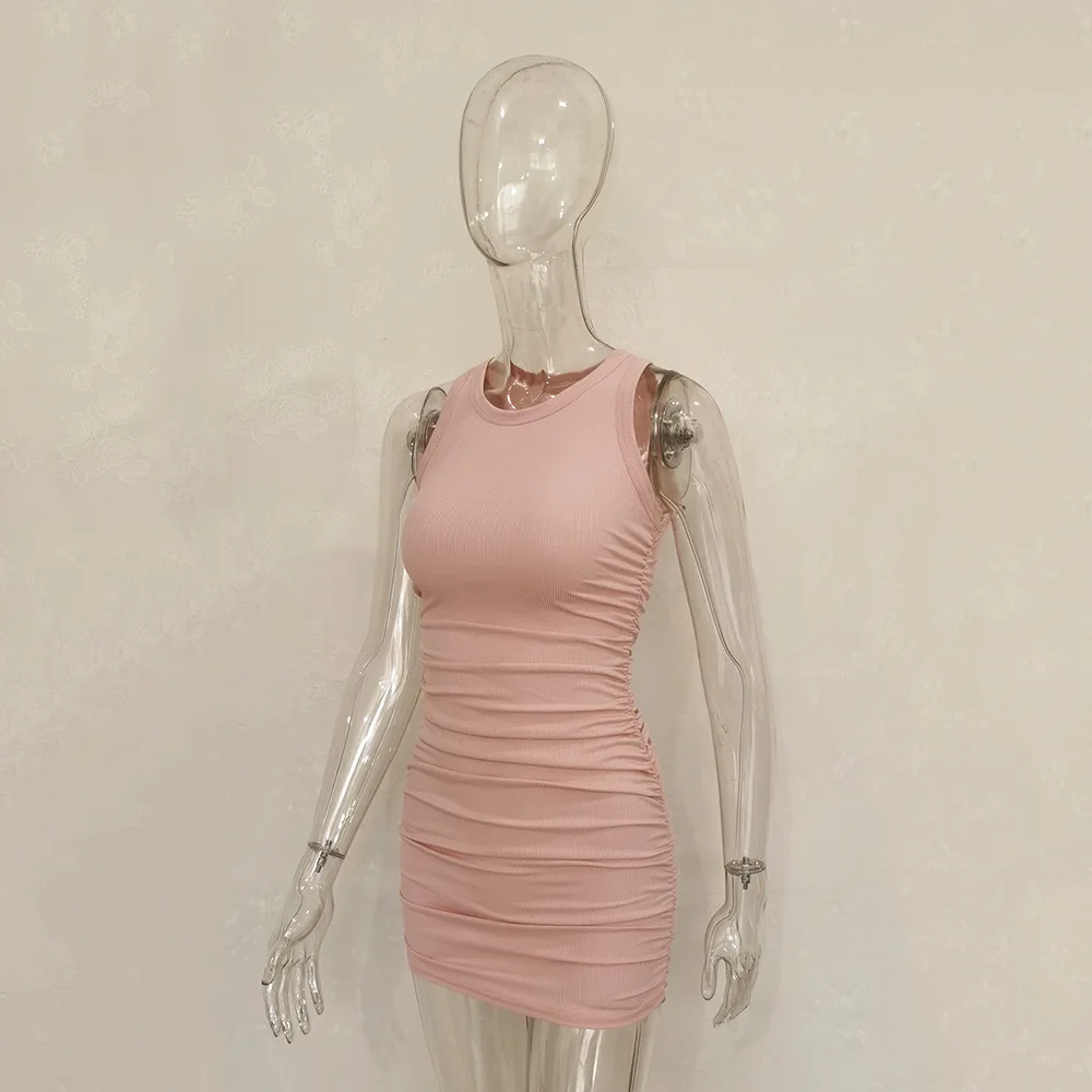 XUXI Women, Sleeveless, Tank Top, Sexy, Dress, Pleated, Ribbed, Dress, Summer 2021, Female, E341
XUXI Women, Sleeveless, Tank Top, Sexy, Dress, Pleated, Ribbed, Dress, Summer 2021, Female, E341