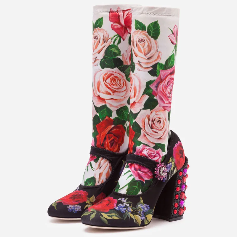 2020 Newest Stretch Ankle Boots Woman Round Toe Mixed Color Rhinestone Diamond High Heels Botas De Mujer Sexy Sock Boots
2020 Newest Stretch Ankle Boots Woman Round Toe Mixed Color Rhinestone Diamond High Heels Botas De Mujer Sexy Sock Boots