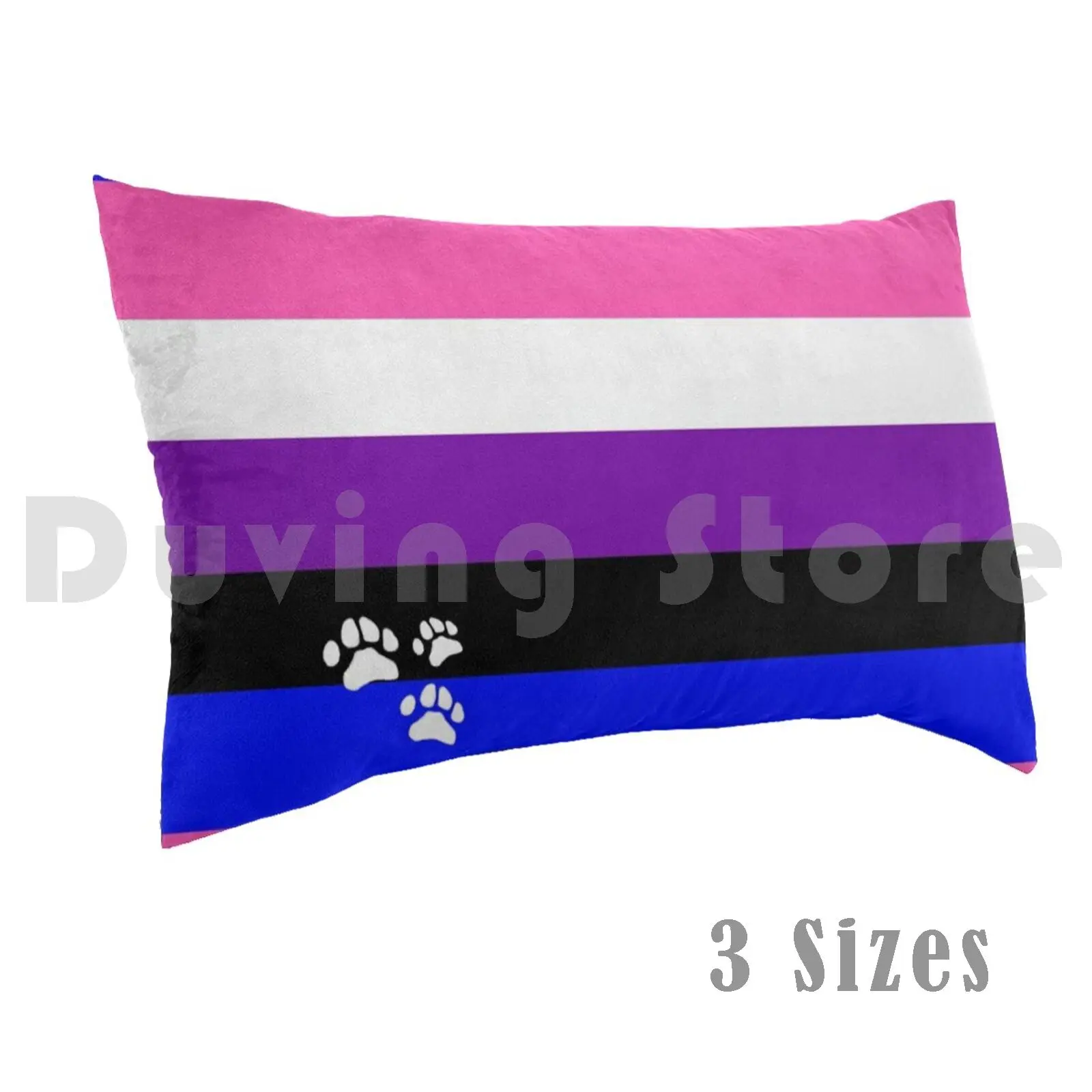 Genderfluid подушка для гордости с принтом 50x75 не Двоичная счастливый месяц пушистая