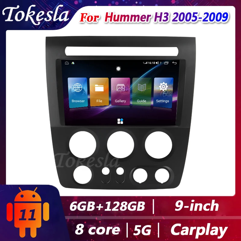 Tokesla Car Radio Android For Hummer H3 Video 2 Din DVD Automotivo Central Multimedia Player Gps Navigation Screen Receiver 5G
Tokesla Car Radio Android For Hummer H3 Video 2 Din DVD Automotivo Central Multimedia Player Gps Navigation Screen Receiver 5G