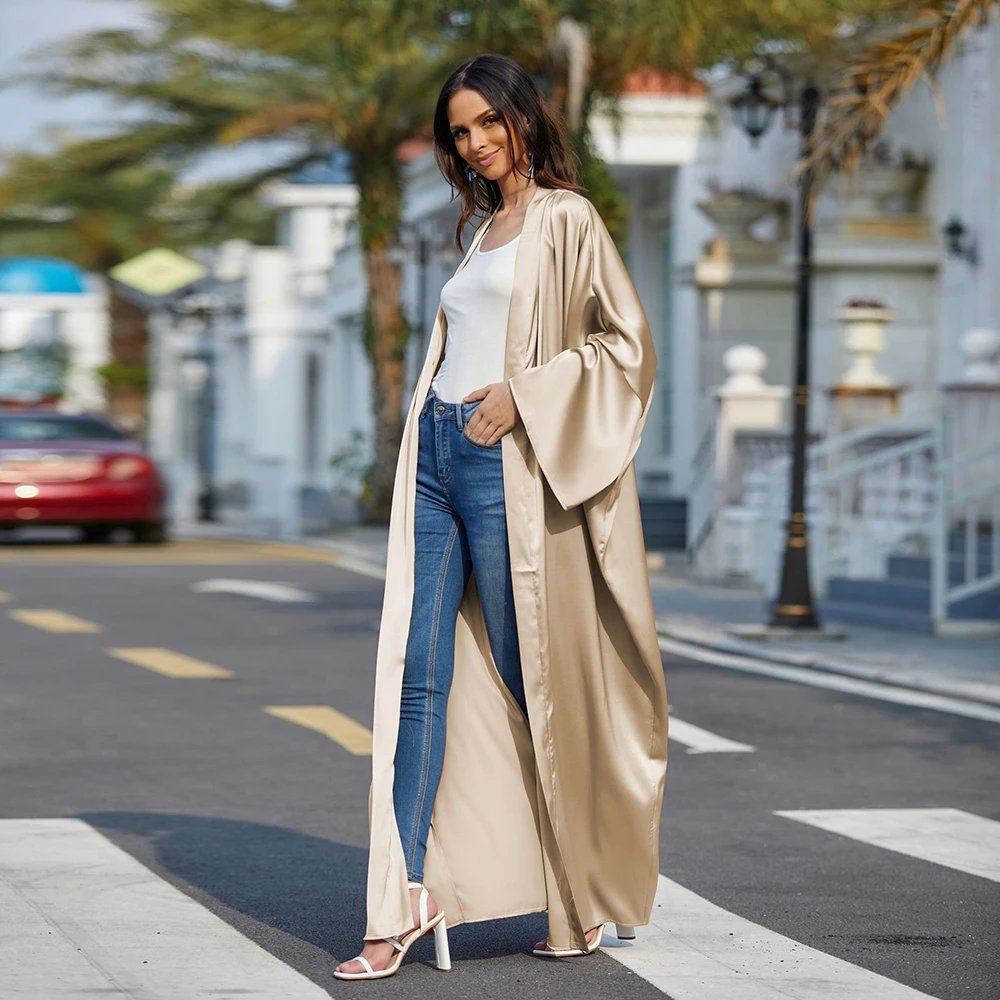 Kaftan Moroccan Batwing Abaya Dubai Kimono Femme Musulmane Turkey Muslim Cardigan Mujer Dress Caftan Islam Abayas For Women Robe 
Kaftan Moroccan Batwing Abaya Dubai Kimono Femme Musulmane Turkey Muslim Cardigan Mujer Dress Caftan Islam Abayas For Women Robe