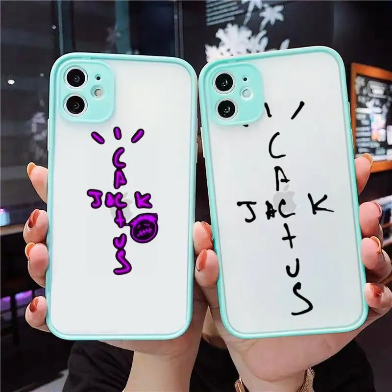 Cactus jack Phone Case For iPhone 12 11 Mini Pro XR XS Max 7 8 Plus X Matte transparent blue Back Cover
Cactus jack Phone Case For iPhone 12 11 Mini Pro XR XS Max 7 8 Plus X Matte transparent blue Back Cover